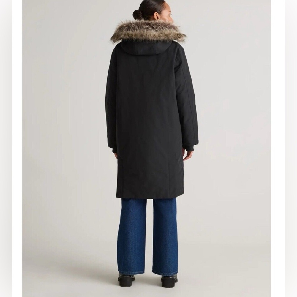 Quince Responsible Down Hooded Long Parka S Black - Picture 2 of 6